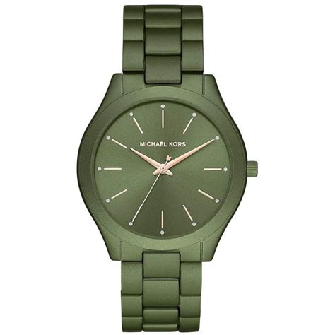 michael kors olive green watch|Michael Kors green.